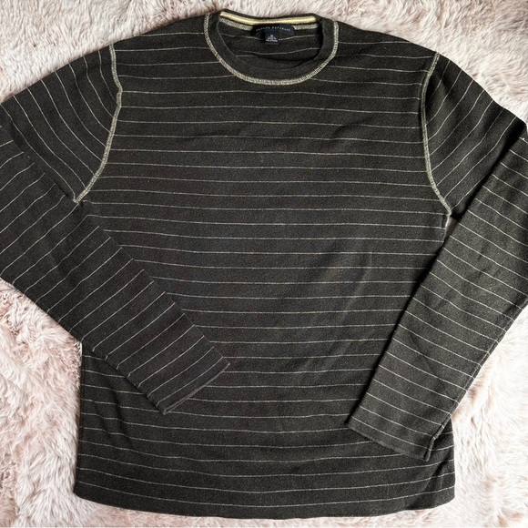 Banana Republic Tops - Banana Republic Brown & Cream Striped Cozy Preppy Fall Sweater